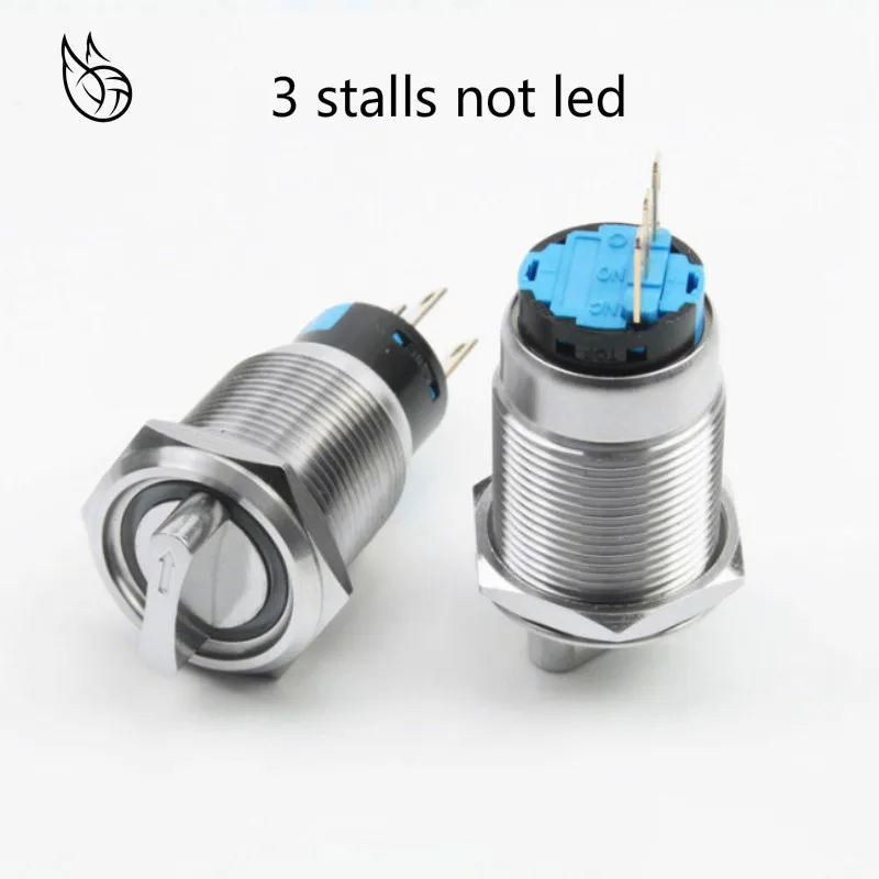 19mm metal rotary push button brass latching 2 or 3 position Switch Press Button rotary 2NO 2NC NONC Rotate button rotation
19mm metal rotary push button brass latching 2 or 3 position Switch Press Button rotary 2NO 2NC NONC Rotate button rotation