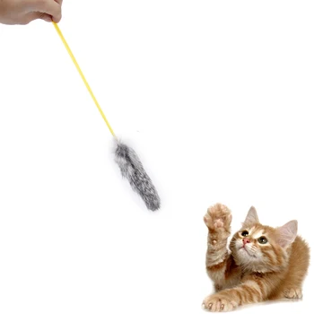 Hot Sale Durable 1pc Rabbit Hair Cat Toy Charmer Wand Pole Teaser Makes Cat Behavior Funny Home Family Pet Cat Supplies Gift
Hot Sale Durable 1pc Rabbit Hair Cat Toy Charmer Wand Pole Teaser Makes Cat Behavior Funny Home Family Pet Cat Supplies Gift