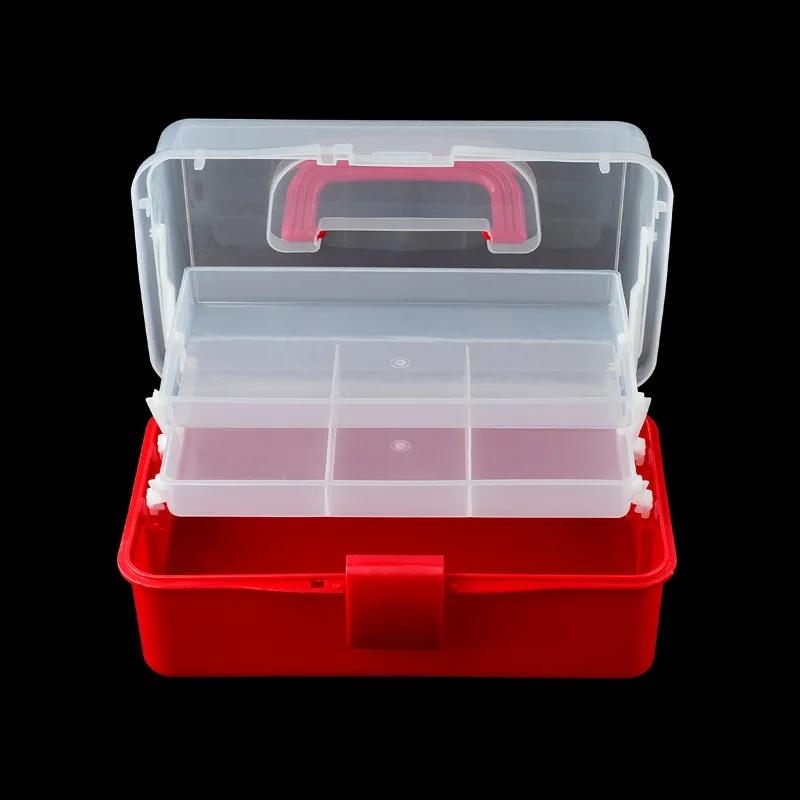 3 слойная Складная прозрачная коробка для ювелирных изделий контейнер еды