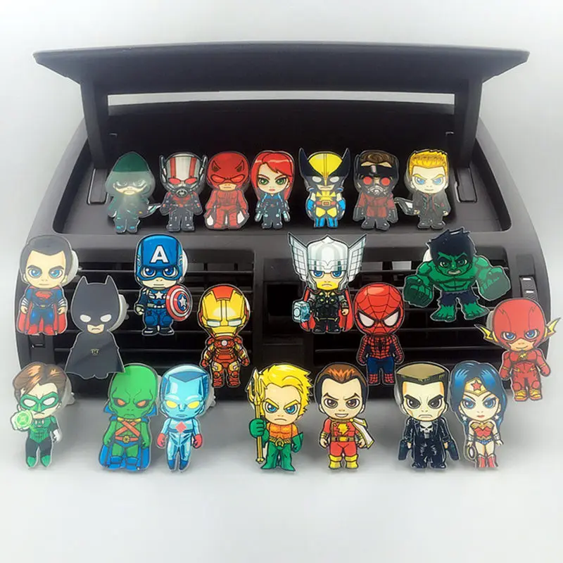 Cartoon Air Freshener Car Styling Perfume The Avengers Marvel Style For Air Condition Vent Outlet Superman Batman Fashion Cool
Cartoon Air Freshener Car Styling Perfume The Avengers Marvel Style For Air Condition Vent Outlet Superman Batman Fashion Cool