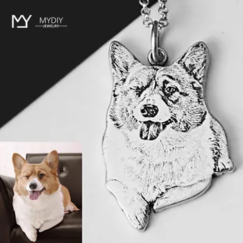 925 Silver Pet Customized Necklaces Keychain Personalized Necklace Nameplate Photo Engraved DIY Jewelry For Gift
925 Silver Pet Customized Necklaces Keychain Personalized Necklace Nameplate Photo Engraved DIY Jewelry For Gift