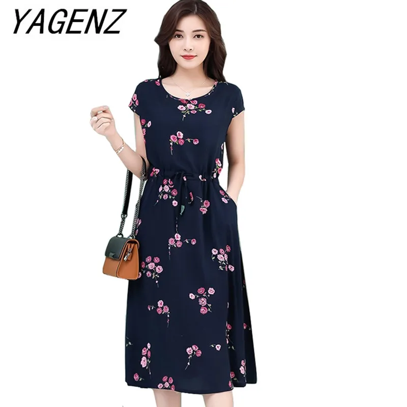 Women's Print Dresses 2019 Summer New Fashion Elegant Slim Short Sleeve Dress Large Size Female Cotton Dress With pocket XL-6XL
Women's Print Dresses 2019 Summer New Fashion Elegant Slim Short Sleeve Dress Large Size Female Cotton Dress With pocket XL-6XL