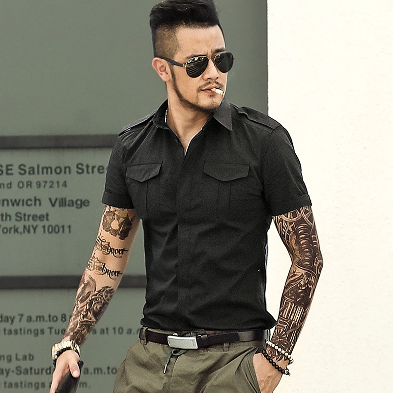 Summer cotton army green military uniforms men's badges short-sleeved shirt men's Slim fit short sleeved dress shirt brand S2295
Summer cotton army green military uniforms men's badges short-sleeved shirt men's Slim fit short sleeved dress shirt brand S2295