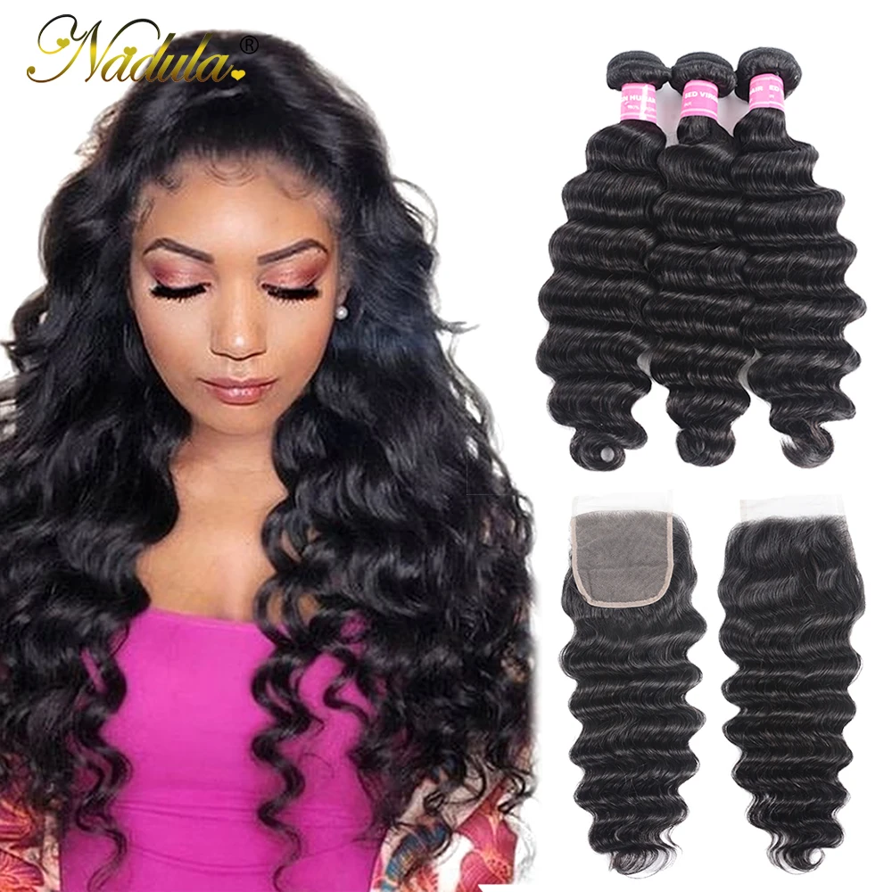 Nadula Hair Loose Deep Bundles With Closure Brazilian Human Hair Weave Bundles With Closure Remy Hair Bundles With Closure
Nadula Hair Loose Deep Bundles With Closure Brazilian Human Hair Weave Bundles With Closure Remy Hair Bundles With Closure
