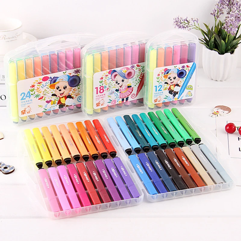 12/18/24/36/48 Colors Art Marker Pen Drawing Set Colored Children Painting Watercolor Pens Safe Non-toxic Water Washing Graffiti
12/18/24/36/48 Colors Art Marker Pen Drawing Set Colored Children Painting Watercolor Pens Safe Non-toxic Water Washing Graffiti