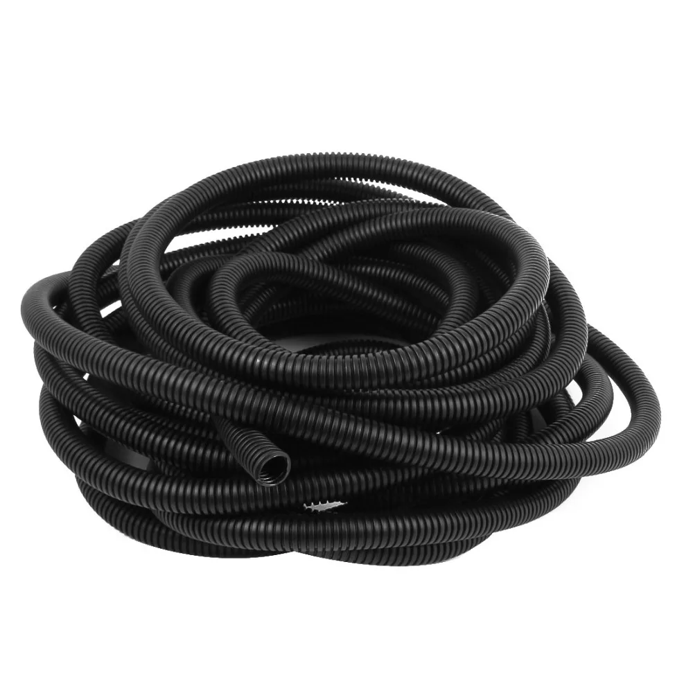 10M Black Plastic 12mm Inner Dia Flexible Corrugated Bellow Conduit Pipe Hose Tube
10M Black Plastic 12mm Inner Dia Flexible Corrugated Bellow Conduit Pipe Hose Tube