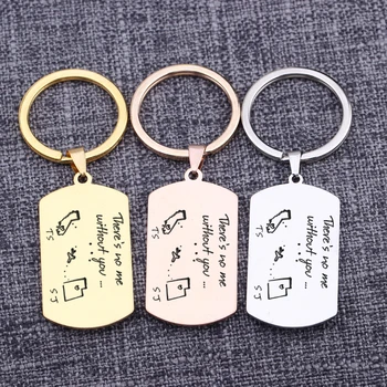 Keychain Couples Gift Souvenir Key ring There is No Me Without You Custom Initial Name Letter Lovers Long Distance Love Jewelry
Keychain Couples Gift Souvenir Key ring There is No Me Without You Custom Initial Name Letter Lovers Long Distance Love Jewelry