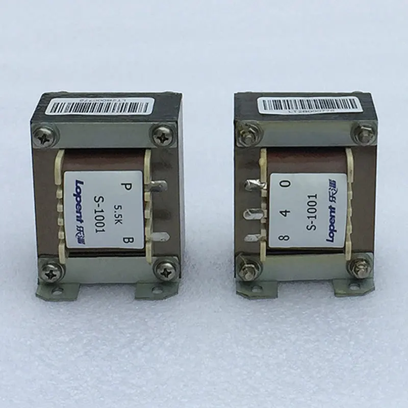 Standard series 6P14 (6V6, 6P1) single-ended output transformer S-1001, output cattle, power: 5W (20Hz)
Standard series 6P14 (6V6, 6P1) single-ended output transformer S-1001, output cattle, power: 5W (20Hz)