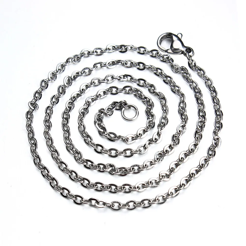 10pcs/lot Silver Tone 316L Stainless Steel Statement Necklace Chain with Lobster Clasps Jewelry Chains 50cm Long Wholesale F3578
10pcs/lot Silver Tone 316L Stainless Steel Statement Necklace Chain with Lobster Clasps Jewelry Chains 50cm Long Wholesale F3578