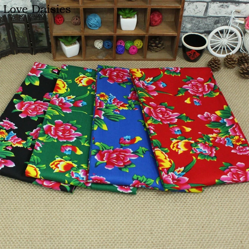 100% Cotton RED BLACK GREEN BLUE Ethnic Chinese Traditional Pony Flowers fabrics for DIY Apparel Craft Tablecloth Cushion Decor
100% Cotton RED BLACK GREEN BLUE Ethnic Chinese Traditional Pony Flowers fabrics for DIY Apparel Craft Tablecloth Cushion Decor