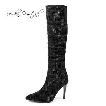 Arden Furtado 2019 autumn winter zipper sexy stilettos party shoes ladies pointed toe knee high boots big size women's shoes 43
Arden Furtado 2019 autumn winter zipper sexy stilettos party shoes ladies pointed toe knee high boots big size women's shoes 43