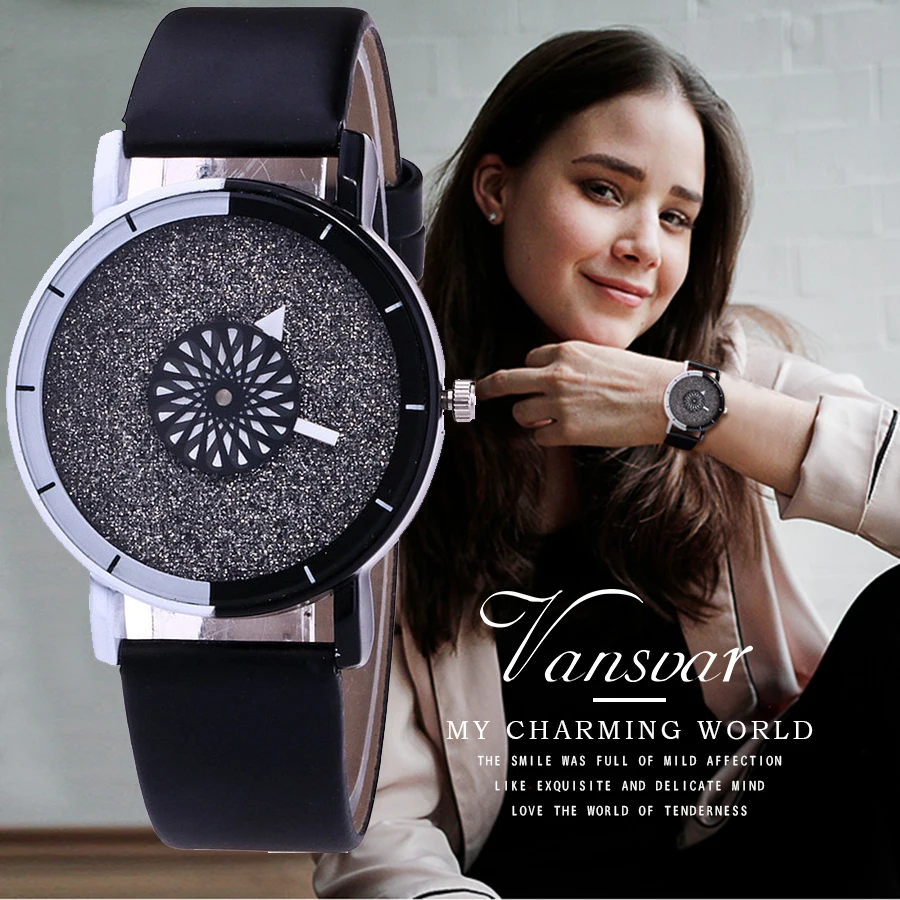 Vansvar Brand Unique Dial Design Watch Leather Wristwatches Fashion Creative Watch Women Men Quartz Watch Relogio Feminino Hot 
Vansvar Brand Unique Dial Design Watch Leather Wristwatches Fashion Creative Watch Women Men Quartz Watch Relogio Feminino Hot