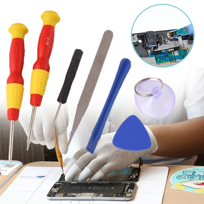 Professional 8 in 1 Cell Phones Opening Pry Repair Tool Kits Smartphone Screwdrivers Tool Set For Samsung For HTC
Professional 8 in 1 Cell Phones Opening Pry Repair Tool Kits Smartphone Screwdrivers Tool Set For Samsung For HTC
