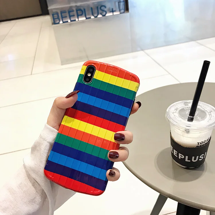 For Color stripe personality xs max Apple X mobile phone shell iphone8p / 7plus stereo 6s / XR colorful soft cover
For Color stripe personality xs max Apple X mobile phone shell iphone8p / 7plus stereo 6s / XR colorful soft cover