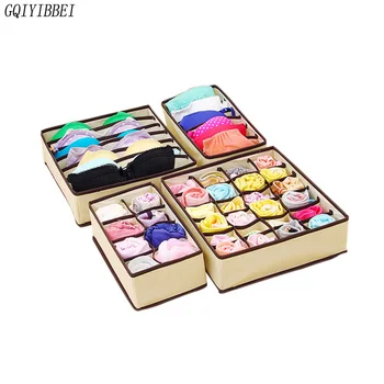 GQIYIBBEI 4 Pcs Underwear Bra Organizer Storage Box 2 Colors Beige/Rose Drawer Closet Organizers Boxes For Scarfs Socks Bra
GQIYIBBEI 4 Pcs Underwear Bra Organizer Storage Box 2 Colors Beige/Rose Drawer Closet Organizers Boxes For Scarfs Socks Bra