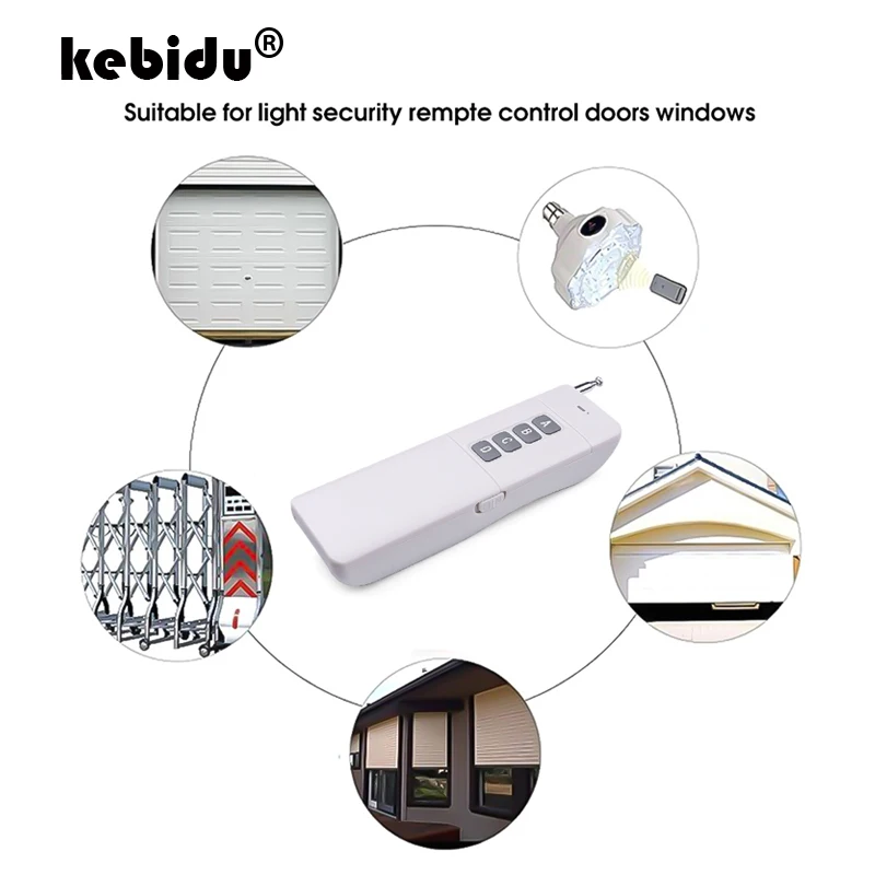 Kebidu беспроводной пульт дистанционного управления 1000 м 433 МГц 12 В постоянного тока