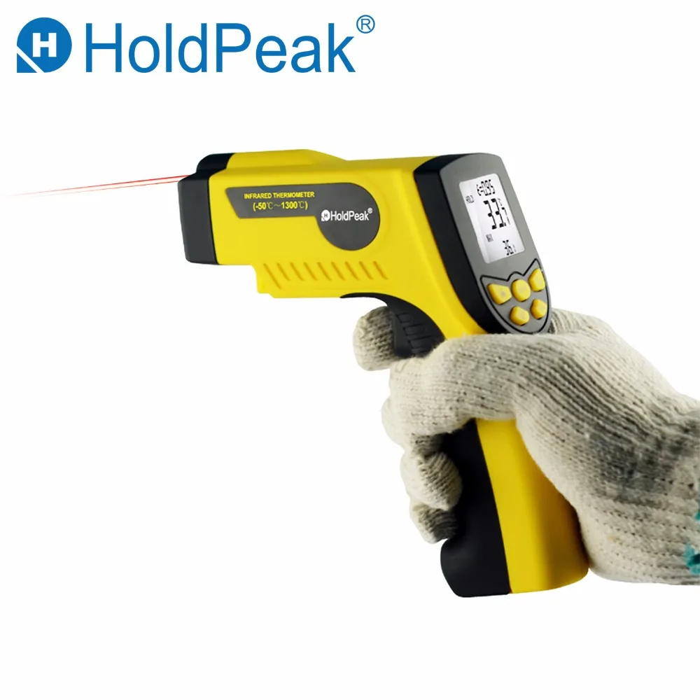 HoldPeak HP-920 Digital Infrared Thermometer Non Contact Temperature Thermometer Gun Laser Termometro Pistola
HoldPeak HP-920 Digital Infrared Thermometer Non Contact Temperature Thermometer Gun Laser Termometro Pistola