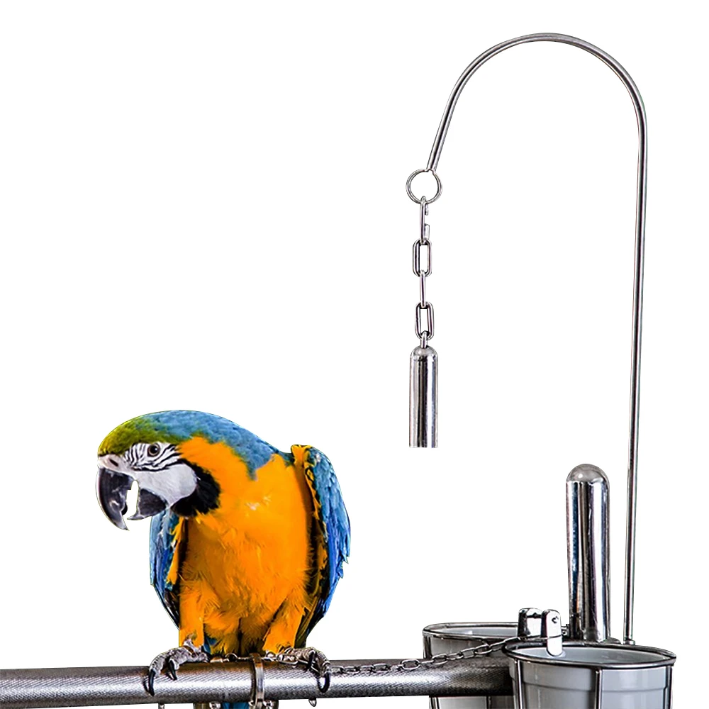 Swing Stand Bells Toys Small/Large Silver Accessories Birds Parrots Stainless Steel Hanging Bell Bird Parrot Cage Bite Toy
Swing Stand Bells Toys Small/Large Silver Accessories Birds Parrots Stainless Steel Hanging Bell Bird Parrot Cage Bite Toy