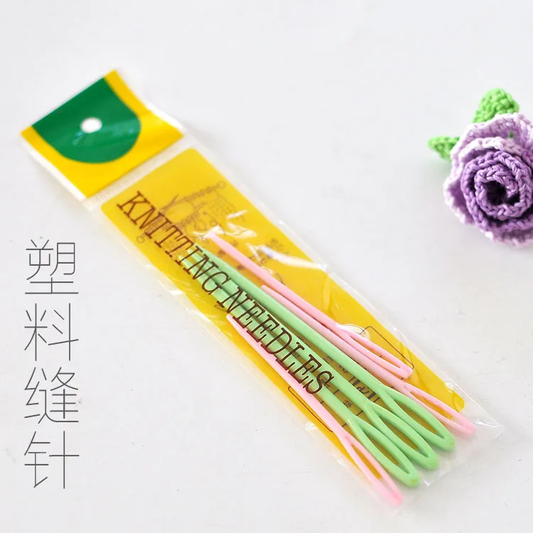 New 6Pcs Multicolor Plastic Sewing Needles Knit Weaving Tools 2 Sizes 7cm 9cm Cross Stitch Knit Needles
New 6Pcs Multicolor Plastic Sewing Needles Knit Weaving Tools 2 Sizes 7cm 9cm Cross Stitch Knit Needles