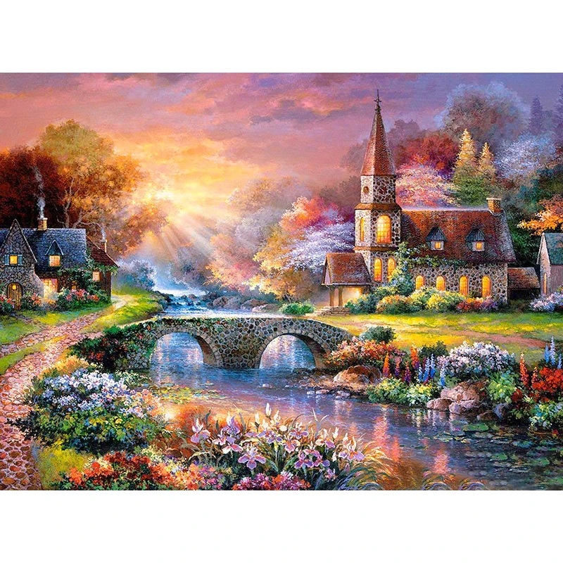 DIY Diamond Embroidery Landscape Handmade Diamond Painting Village Needlework Mosaic Cross Stitch Home Decor
DIY Diamond Embroidery Landscape Handmade Diamond Painting Village Needlework Mosaic Cross Stitch Home Decor