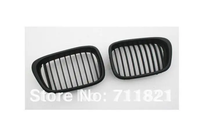 Передняя еврорешетка для BMW E39 5 Series 2001 2003|matte black|matte mattematte black grill |