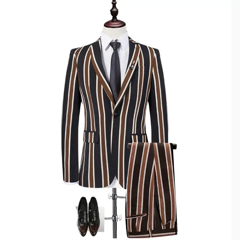 2019 new men's striped plaid suit set three-piece fashion business casual plaid suit jacket men's wedding banquet dress
2019 new men's striped plaid suit set three-piece fashion business casual plaid suit jacket men's wedding banquet dress