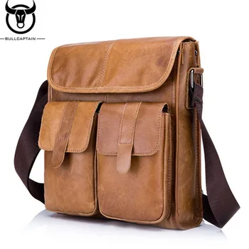 BULL CAPTAIN Retro Genuine Leather Shoulder bag men Crossbody Bags High Quality Business Brand Designer Casual Messenger Bags
BULL CAPTAIN Retro Genuine Leather Shoulder bag men Crossbody Bags High Quality Business Brand Designer Casual Messenger Bags