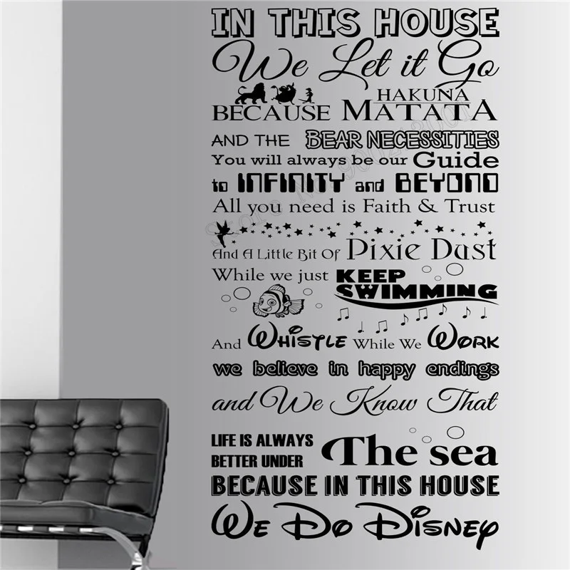 

Wall Decoration House Rules Room Sticker Beauty Quotes Decal Vinyl Removeable Poster Modren Style Mural Beauty Ornament LY292