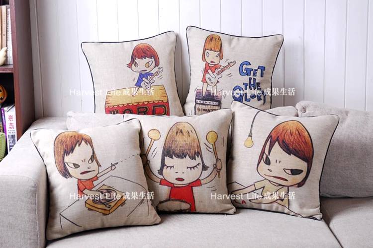 Japan Cartoon Yoshitomo Nara Baby Cute Girl Get The Glory Home Car Cafe Linen Cottion Cushion Cover Birthday Gift
Japan Cartoon Yoshitomo Nara Baby Cute Girl Get The Glory Home Car Cafe Linen Cottion Cushion Cover Birthday Gift