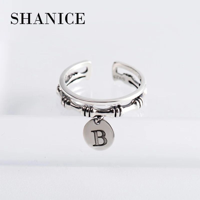 SHANICE 925 sterling silver rings for women gifts anel ringen, retro letter B ring aneis feminino adjustable ring jewellery
SHANICE 925 sterling silver rings for women gifts anel ringen, retro letter B ring aneis feminino adjustable ring jewellery