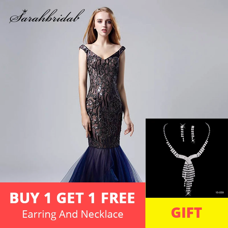 Navy Blue Evening Dresses Long Mermaid Sexy V Neck Cap Sleeves Backless Vestido de Noche Ruffles Skirt Beaded Prom Gowns CC528
Navy Blue Evening Dresses Long Mermaid Sexy V Neck Cap Sleeves Backless Vestido de Noche Ruffles Skirt Beaded Prom Gowns CC528