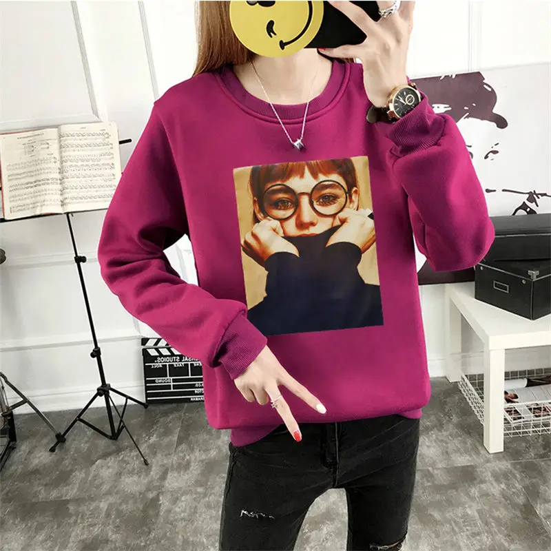 Winter Print Sweatshirt Women Sudaderas Harajuku Long Sleeve Fleece Warm Hoodie Korea Autumn Loose Femme Hoodies Tracksuit Mujer
Winter Print Sweatshirt Women Sudaderas Harajuku Long Sleeve Fleece Warm Hoodie Korea Autumn Loose Femme Hoodies Tracksuit Mujer