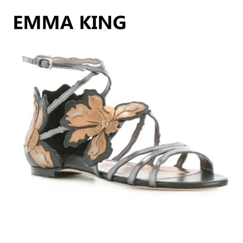 2019 New Fashion Flowers Women Roman Flats Sandals Open Toe Cutout Casual Ladies Summer Beach Shoes Woman Sexy Gladiator Sandals
2019 New Fashion Flowers Women Roman Flats Sandals Open Toe Cutout Casual Ladies Summer Beach Shoes Woman Sexy Gladiator Sandals