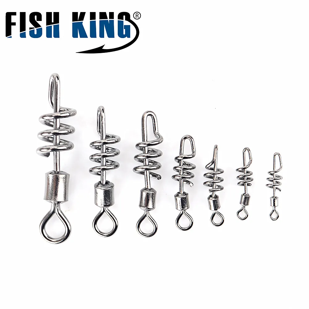 FISH KING 1 Pack 1/0# 3/0# 2# 4# 6# 8# 10# Fishing Screw Rolling Swivel Fish Hook Lure Connector Terminal Fishing Tackle
FISH KING 1 Pack 1/0# 3/0# 2# 4# 6# 8# 10# Fishing Screw Rolling Swivel Fish Hook Lure Connector Terminal Fishing Tackle