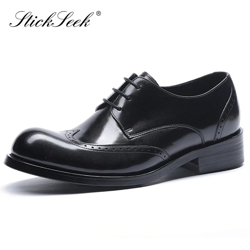 New Arrival Genuine Leather Formal Dress Wingtip Brogues Shoes Round Toe Derby Men's Handcrafted Office Work Oxfords SG160
New Arrival Genuine Leather Formal Dress Wingtip Brogues Shoes Round Toe Derby Men's Handcrafted Office Work Oxfords SG160