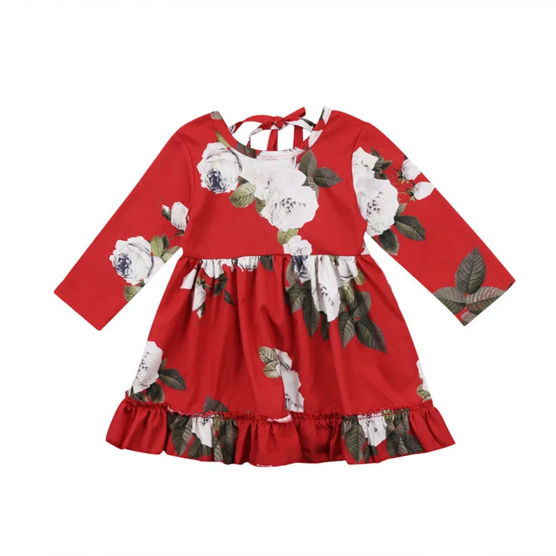 Pretty Dress For Girls Spring Autumn One Piece Kids Baby Girl Red Floral Dresses Long Sleeve Party Dress Princess Vestidos 1-6Y
Pretty Dress For Girls Spring Autumn One Piece Kids Baby Girl Red Floral Dresses Long Sleeve Party Dress Princess Vestidos 1-6Y