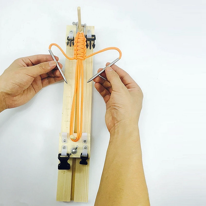1Pcs Wood DIY Paracord Bracelet Knitting Tool Wristband Knitting Tool Braided Parachute Cord Weaving Tools
1Pcs Wood DIY Paracord Bracelet Knitting Tool Wristband Knitting Tool Braided Parachute Cord Weaving Tools