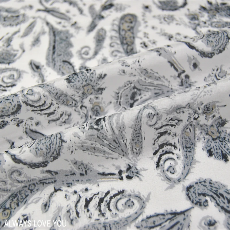 LEO&LIN Cashew Flowers White Wide Silk Silk Cotton Thin Through The Shirt Clothing Spring And Summer Dress Fabric 50cm 50cm
LEO&LIN Cashew Flowers White Wide Silk Silk Cotton Thin Through The Shirt Clothing Spring And Summer Dress Fabric 50cm 50cm