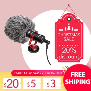 BOYA BY-MM1 Camera Video Microphone with windshield Interview Microfone for phone/Smooth Q Gimbal/DSLR Camera
BOYA BY-MM1 Camera Video Microphone with windshield Interview Microfone for phone/Smooth Q Gimbal/DSLR Camera