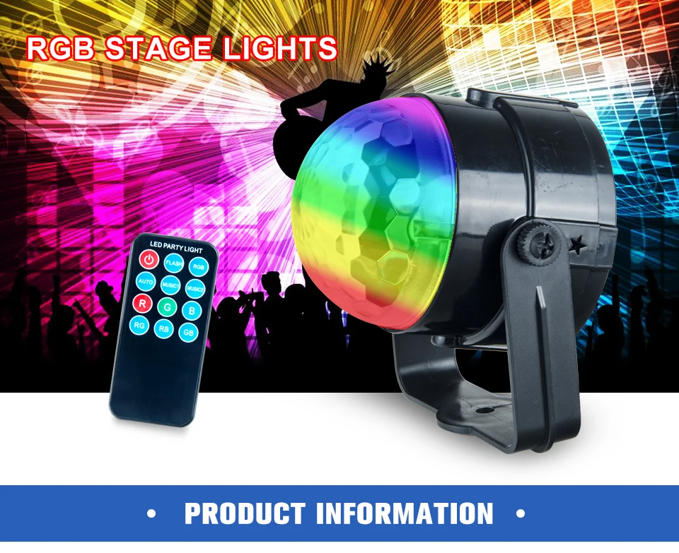 Mini RGB 3W Crystal Magic Ball Led Stage Lamp (1)