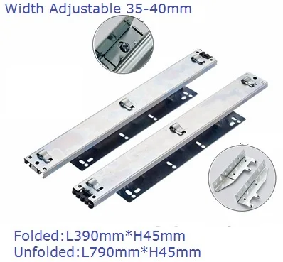 37CM 39CM 40CM Pull out Kitxhen Wire Mesh Basket Ball Bearing Slide Runner Replacement W Connecting Bracket Hook Soft Close
37CM 39CM 40CM Pull out Kitxhen Wire Mesh Basket Ball Bearing Slide Runner Replacement W Connecting Bracket Hook Soft Close
