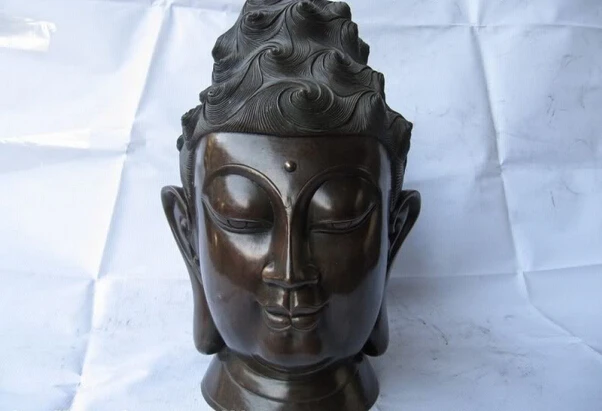 Collectible bronze lion statue S1182 14"Tibet temple pure bronze Bodhisattva Kwan-Yin Guan Yin Buddha Head Statue
Collectible bronze lion statue S1182 14"Tibet temple pure bronze Bodhisattva Kwan-Yin Guan Yin Buddha Head Statue