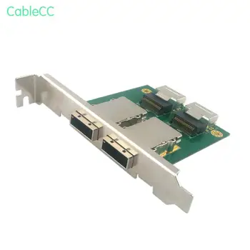 Dual Ports Mini SAS SFF-8088 To SAS 36Pin SFF-8087 PCBA Female Adapter With PCI Bracket
Dual Ports Mini SAS SFF-8088 To SAS 36Pin SFF-8087 PCBA Female Adapter With PCI Bracket