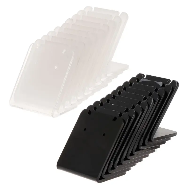 10 Pcs/Set Earrings Shelf Display Stand Holder L Shape Rectangle Acrylic Professional Ear Stud Jewelry Show Bracket Rack
10 Pcs/Set Earrings Shelf Display Stand Holder L Shape Rectangle Acrylic Professional Ear Stud Jewelry Show Bracket Rack