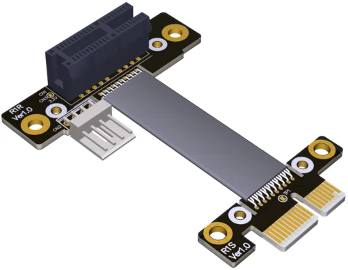 Riser PCIe 3.0 x1 to x16 Graphics Card Right Angle Extension Cable 25cm R11SR PCI-E 1x 16x Gen3 with Power Line for Mining
Riser PCIe 3.0 x1 to x16 Graphics Card Right Angle Extension Cable 25cm R11SR PCI-E 1x 16x Gen3 with Power Line for Mining