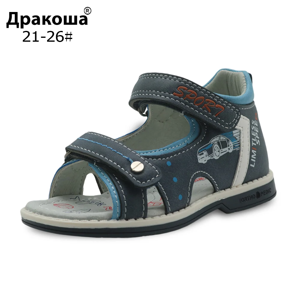 Apakowa Brand Summer Baby Boys Shoes Pu Leather Toddler Kids Sandals Orthopedic New Flat Children's Shoes for Boys Eur 21-26
Apakowa Brand Summer Baby Boys Shoes Pu Leather Toddler Kids Sandals Orthopedic New Flat Children's Shoes for Boys Eur 21-26