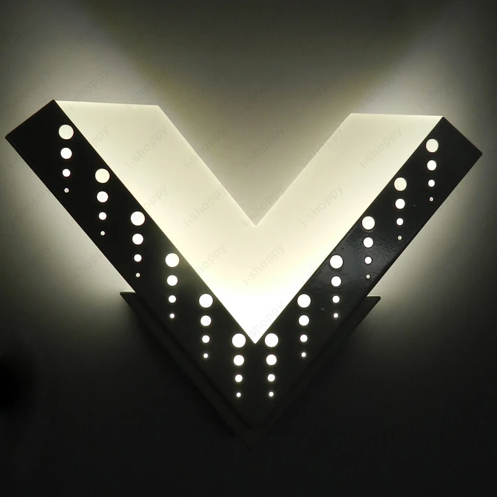 Indoor 10W LED Wall Sconce Light Modern Decor V-shape Lamp Living Room Exhibition Hotel Canteen White
Indoor 10W LED Wall Sconce Light Modern Decor V-shape Lamp Living Room Exhibition Hotel Canteen White