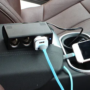 Car 24V to 12V Converter Truck Pressure Reducer Car One Minute Three Cigarette Lighter One For Three Double USB Car Charger
Car 24V to 12V Converter Truck Pressure Reducer Car One Minute Three Cigarette Lighter One For Three Double USB Car Charger
