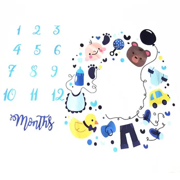 Cute Fashion Cartoon Props Newborn Monthly Milestone Soft Photography Blanket Baby Square Backdrop Cloth Calender Polyester
Cute Fashion Cartoon Props Newborn Monthly Milestone Soft Photography Blanket Baby Square Backdrop Cloth Calender Polyester