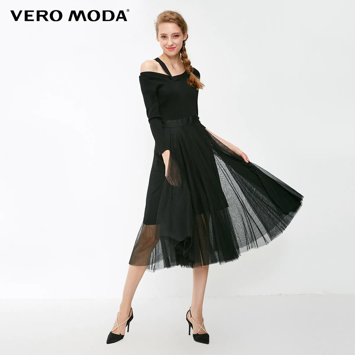Vero Moda Women's Knitted Splice Gauzy See-through Long-sleeves Dress | 31847C507
Vero Moda Women's Knitted Splice Gauzy See-through Long-sleeves Dress | 31847C507